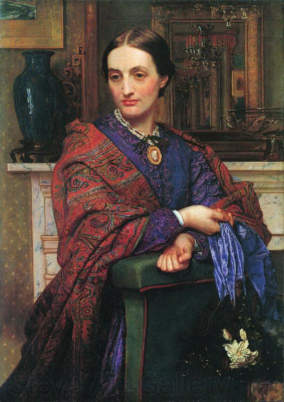 William Holman Hunt Portrait of Fanny Holman Hunt Germany oil painting art
